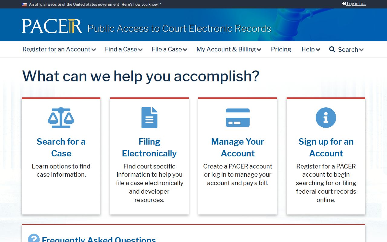 Altha criminal records PACER federal court search
